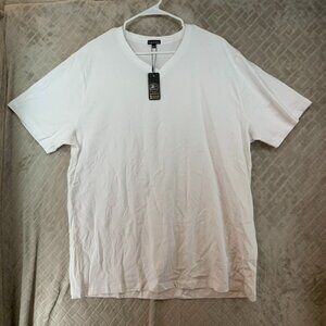 Rich Cotton Mens 3XL T-Shirt Classic White Short Sleeve V Neck Premium